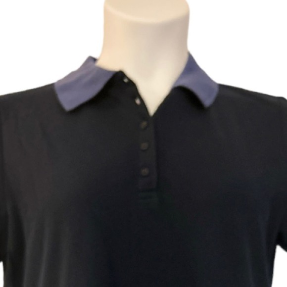 Gifted!  Monroe & Main Polo Dress Collared Navy Casual Short Sleeve Knee Length - Picture 8 of 15